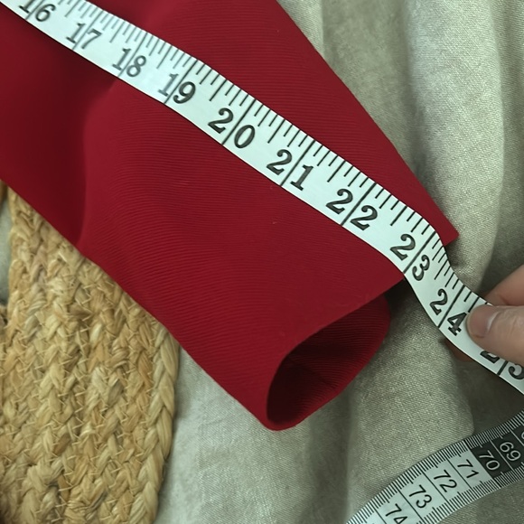 Zara Like New Double Breasted Blazer Jacket in Deep Red. Size S - Picture 9 of 14